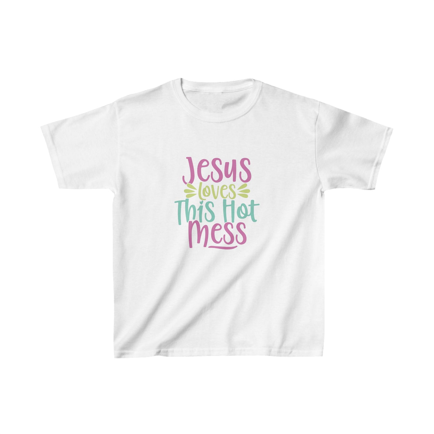 Hot Mess Girls Tshirt (Multi Logo) - Sweet Baby Jeez Teez