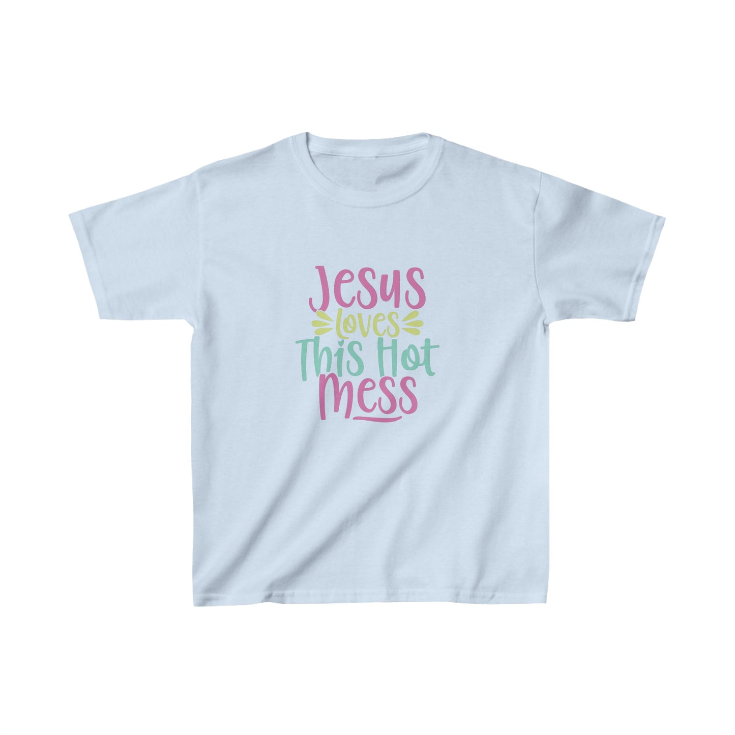 Hot Mess Girls Tshirt (Multi Logo) - Sweet Baby Jeez Teez