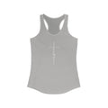 Cross Made From Faith Women's Racerback Tank (White) - Sweet Baby Jeez Teez