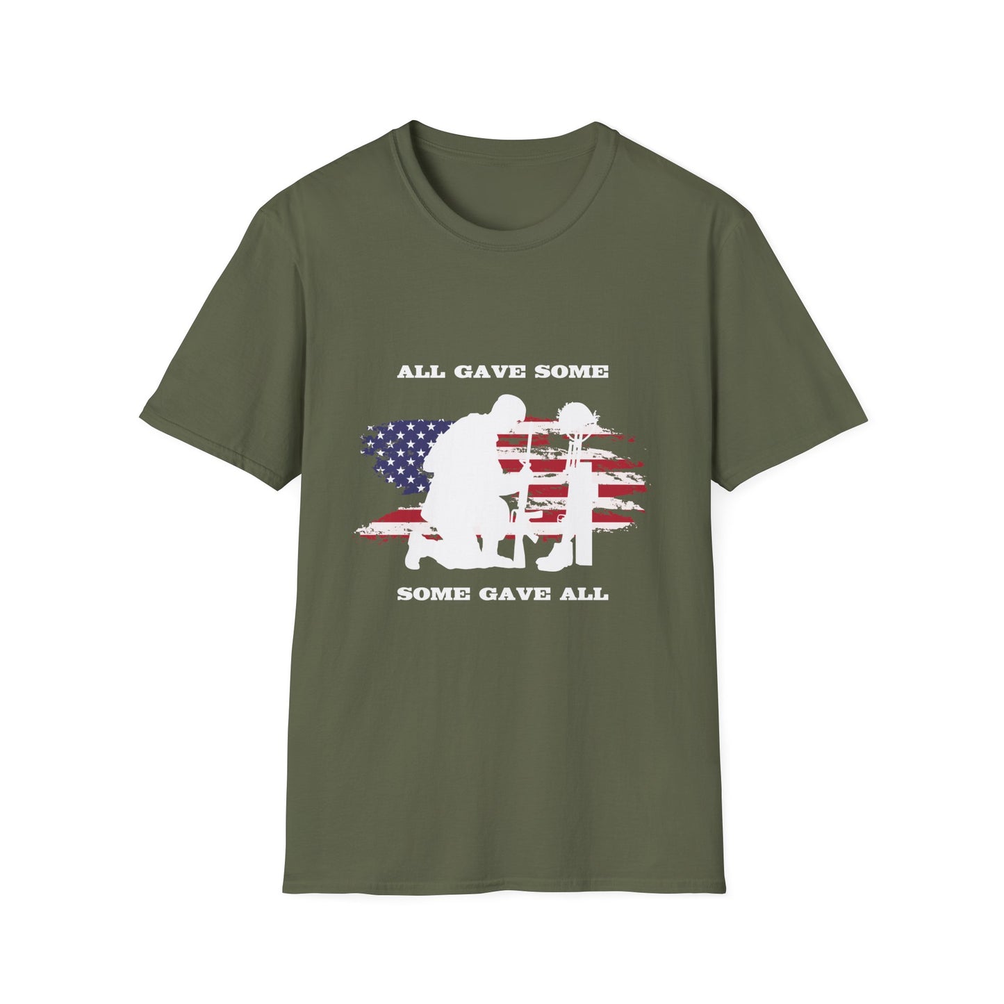 Some Gave All Women's Relaxed/Unisex Tshirt (MM White Logo) - Sweet Baby Jeez Teez