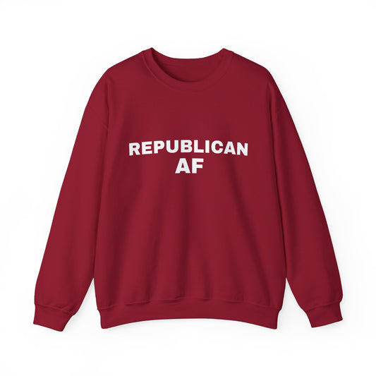 Republican AF Men's Crewneck Sweatshirt (White Logo)
