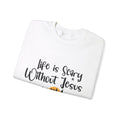 Life is Scary Women's Relaxed Sweatshirt - Sweet Baby Jeez Teez