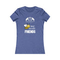 Bee Friends Women's Fitted Tshirt (ARS - Cartoon Logo) - Sweet Baby Jeez Teez