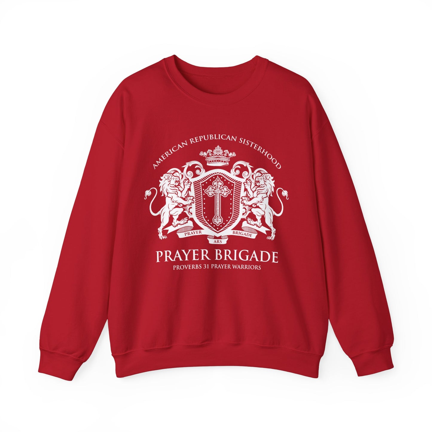 ARS Prayer Brigade UNISEX Sweatshirt (White Logo)