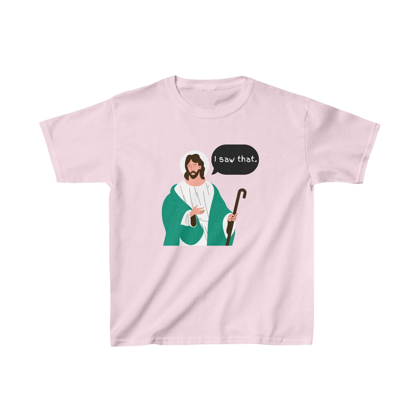 I Saw That Kids Unisex Tshirt (Cartoon Logo) - Sweet Baby Jeez Teez