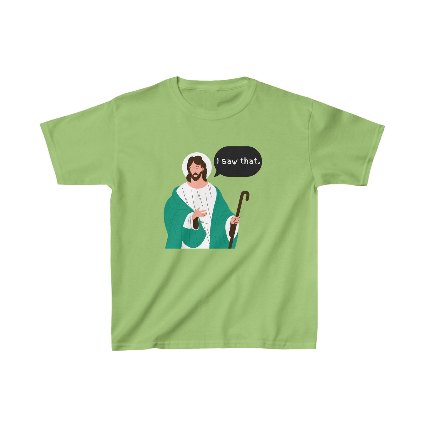 I Saw That Kids Unisex Tshirt (Cartoon Logo) - Sweet Baby Jeez Teez