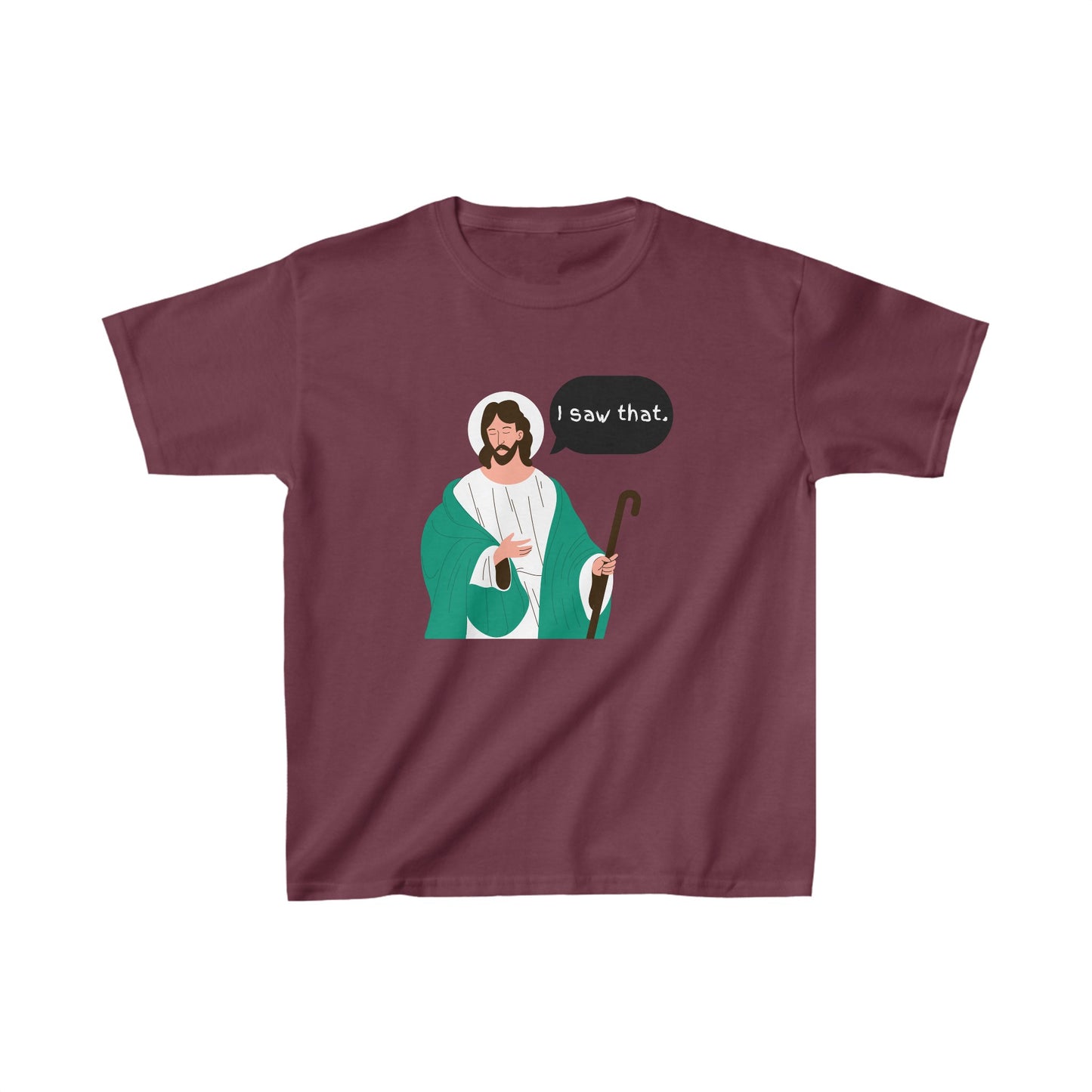 I Saw That Kids Unisex Tshirt (Cartoon Logo) - Sweet Baby Jeez Teez