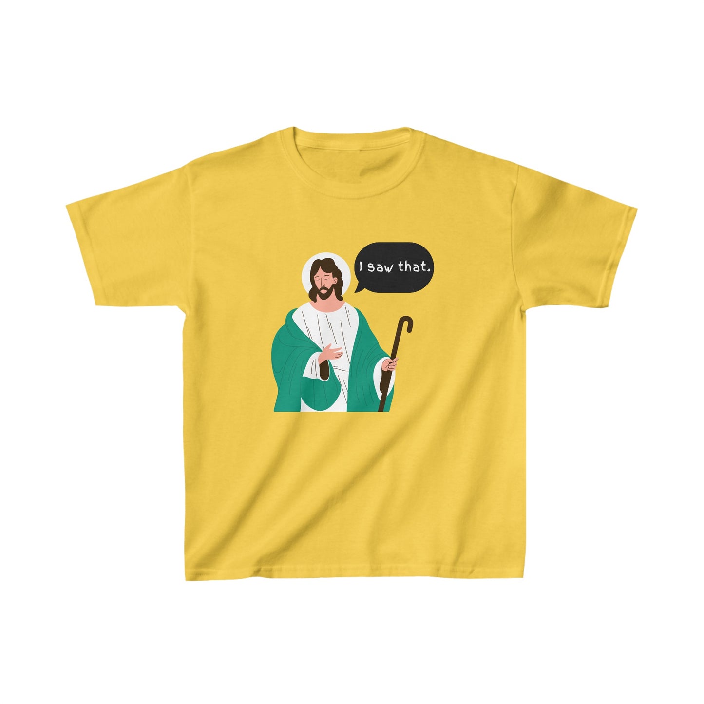 I Saw That Kids Unisex Tshirt (Cartoon Logo) - Sweet Baby Jeez Teez