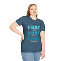 Pray On It Women's Relaxed/Plus Tshirt (Teals Logo) - Sweet Baby Jeez Teez