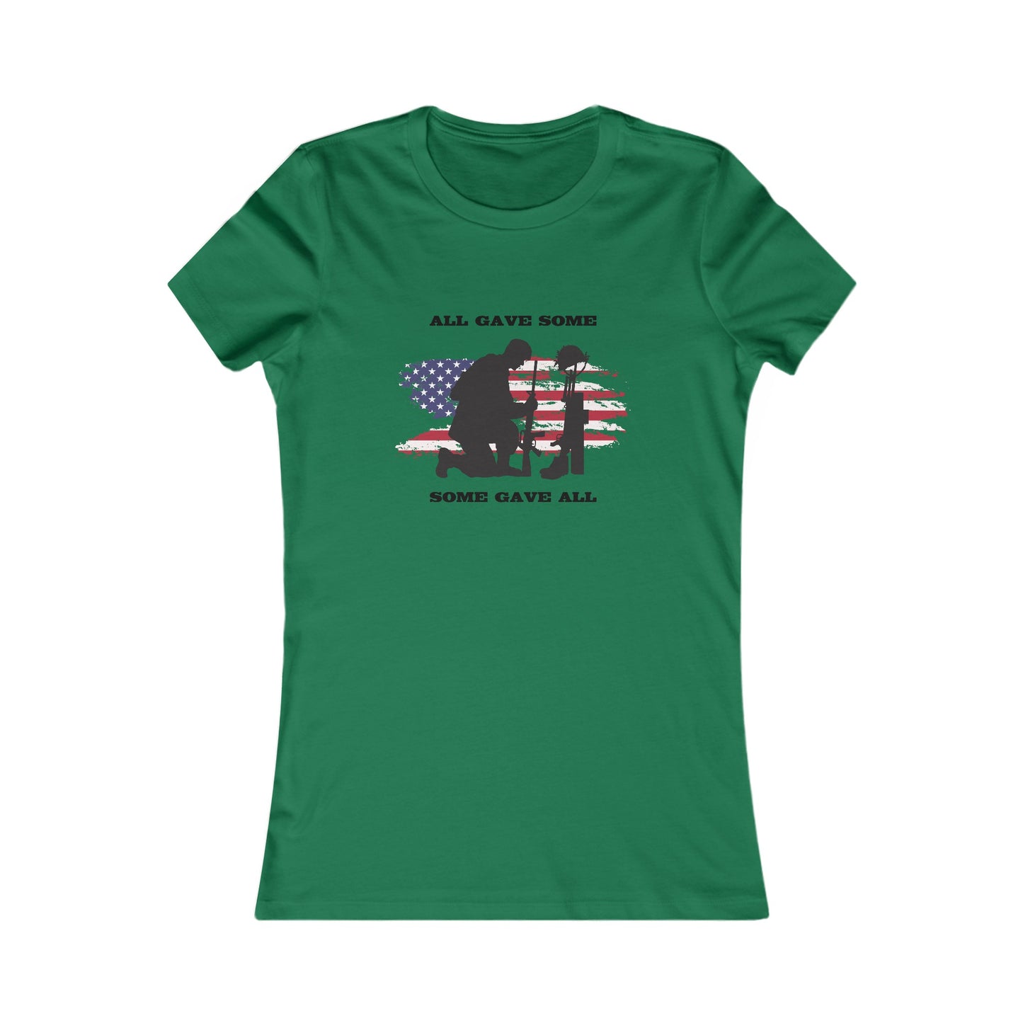 Some Gave All Women's Fitted Tshirt (MM Black Logo) - Sweet Baby Jeez Teez