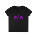 ARS Logo Women's  V-Neck T-Shirt (ARS - Hot Pink Logo)