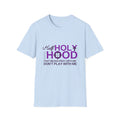 Half Holy Womens Relaxed/Plus Tshirt (Plum Logo)
