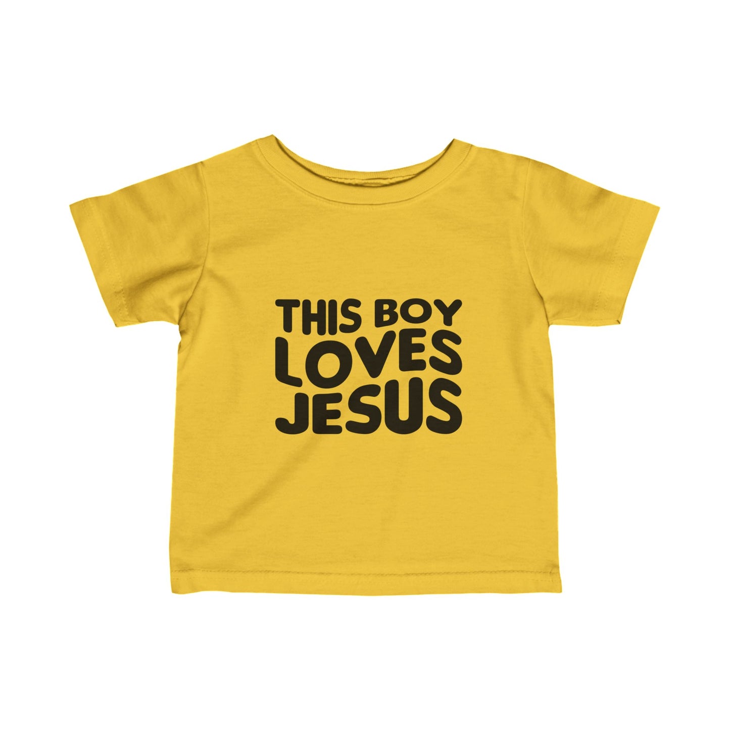 This Boy Loves Jesus Infant Fine Jersey Tee