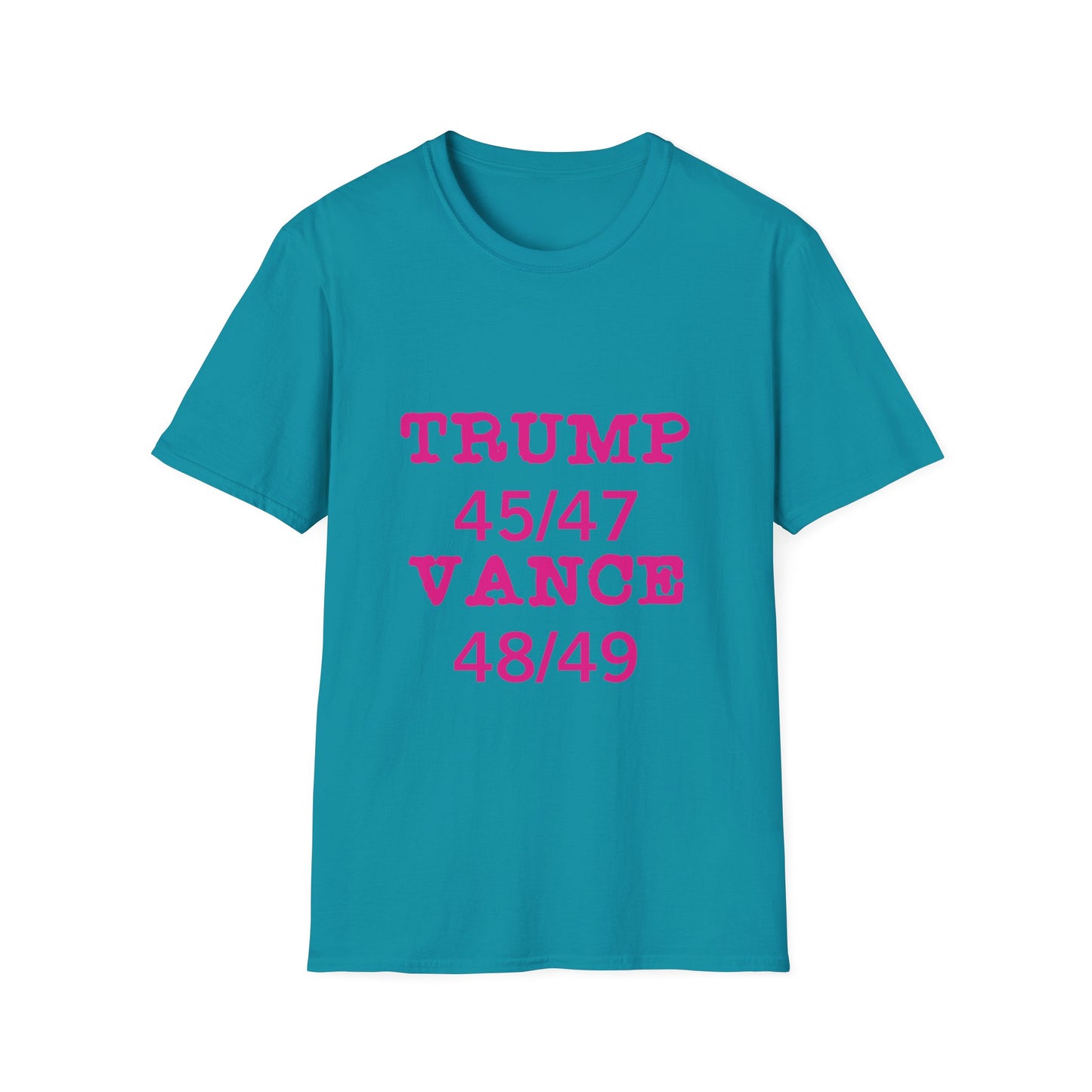 Trump/Vance Women's Relaxed/Plus Tshirt (Hot Pink Logo) - Sweet Baby Jeez Teez