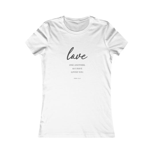 Love Women's Fitted Tshirt (Black Logo) - Sweet Baby Jeez Teez