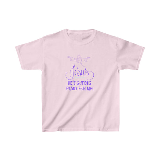 Big Plans Girls Tshirt (Purple Logo)