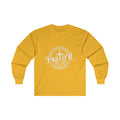 Pastor Men's Long Sleeve Tshirt (White  Logo) - Sweet Baby Jeez Teez