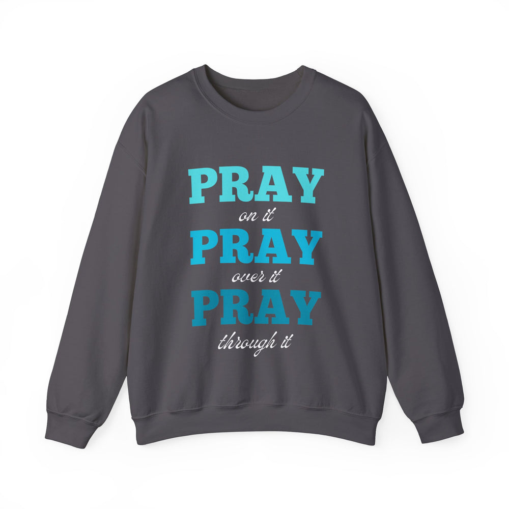 Pray On It Women's Relaxed Sweatshirt (Teals Logo) - Sweet Baby Jeez Teez