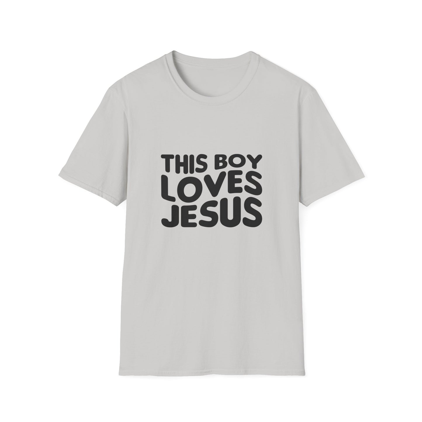 This Boy Loves Jesus Men's Tshirt