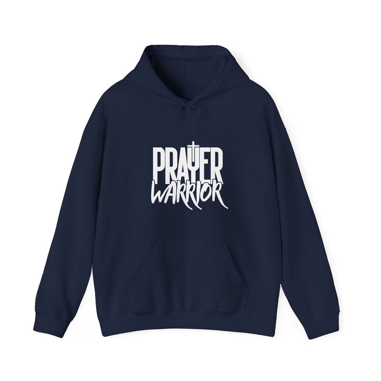 Prayer Warrior Men's Sweatshirt (White Logo)