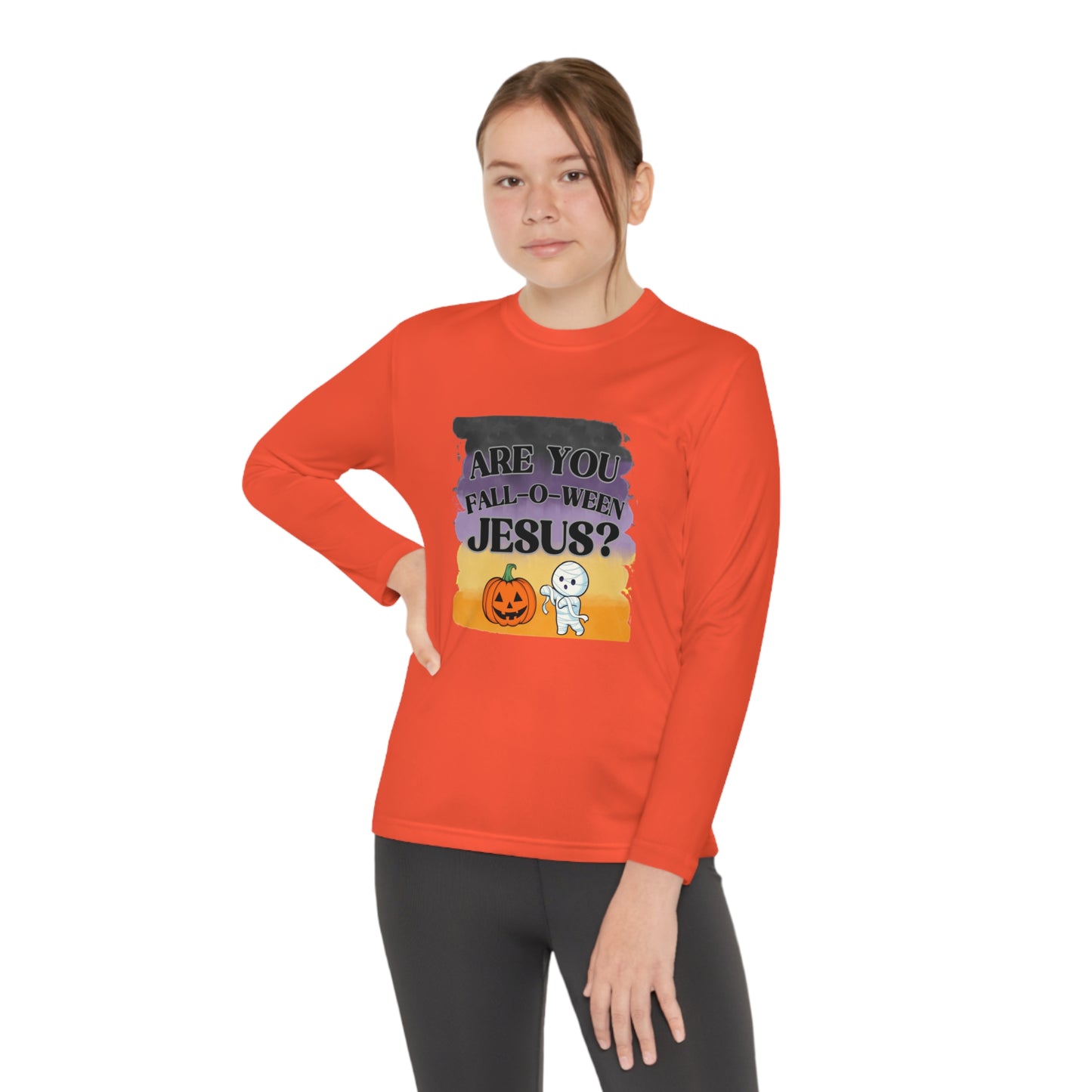 Fall-O-Ween Kids Unisex Long Sleeve Tshirt - Sweet Baby Jeez Teez