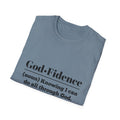 God-Fidence Men's Tshirt (Black Logo)