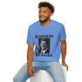 Raised on Reagan Men's Tshirt (Black Logo) - Sweet Baby Jeez Teez