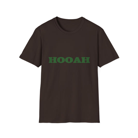 HOOAH (Army) Unisex Tshirt (MM Army Green Logo) - Sweet Baby Jeez Teez