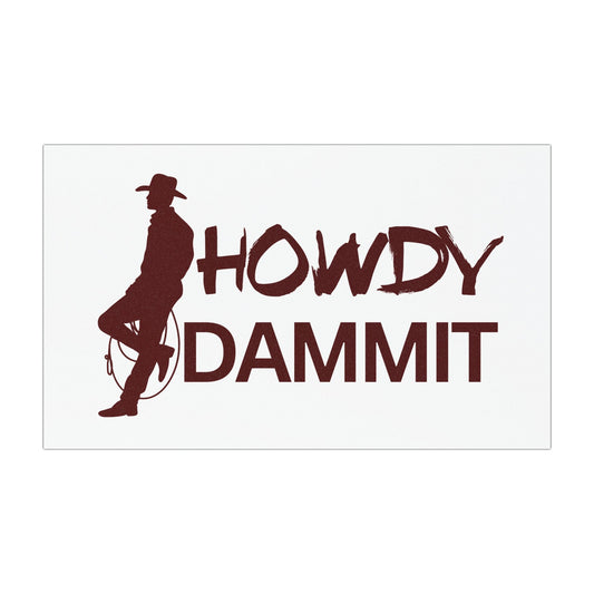 Leaning Cowboy Aggie Magnet