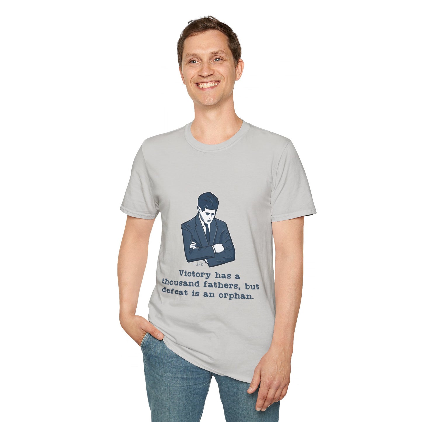 JFK Thousand Fathers Men's Tshirt (IW Blues Logo) - Sweet Baby Jeez Teez