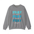 Pray On It Women's Relaxed Sweatshirt (Teals Logo) - Sweet Baby Jeez Teez