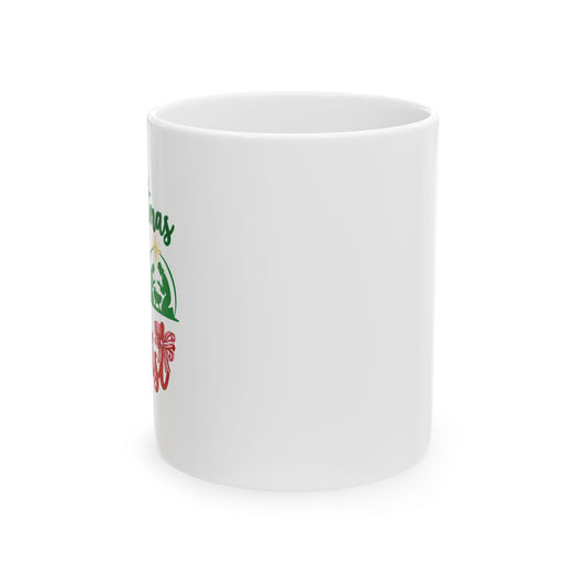 Christmas Begins with Christ Ceramic Mug (Red/Green Logo)