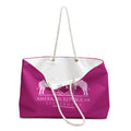 ARS Logo Hot Pink Weekender Bag (ARS - Baby Pink Logo)