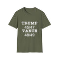 Trump/Vance Men's Tshirt (White Logo) - Sweet Baby Jeez Teez