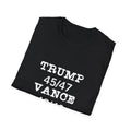 Trump/Vance Women's Relaxed/Plus Tshirt (White Logo) - Sweet Baby Jeez Teez