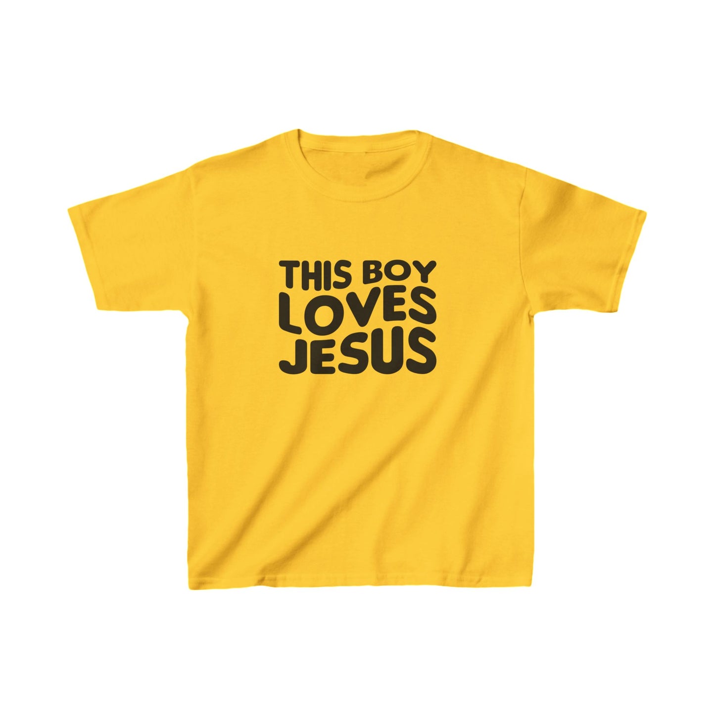 This Boy Loves Jesus Kid's Tshirt