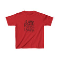 I Am Proof Kid's Unisex Tshirt (Black Logo)