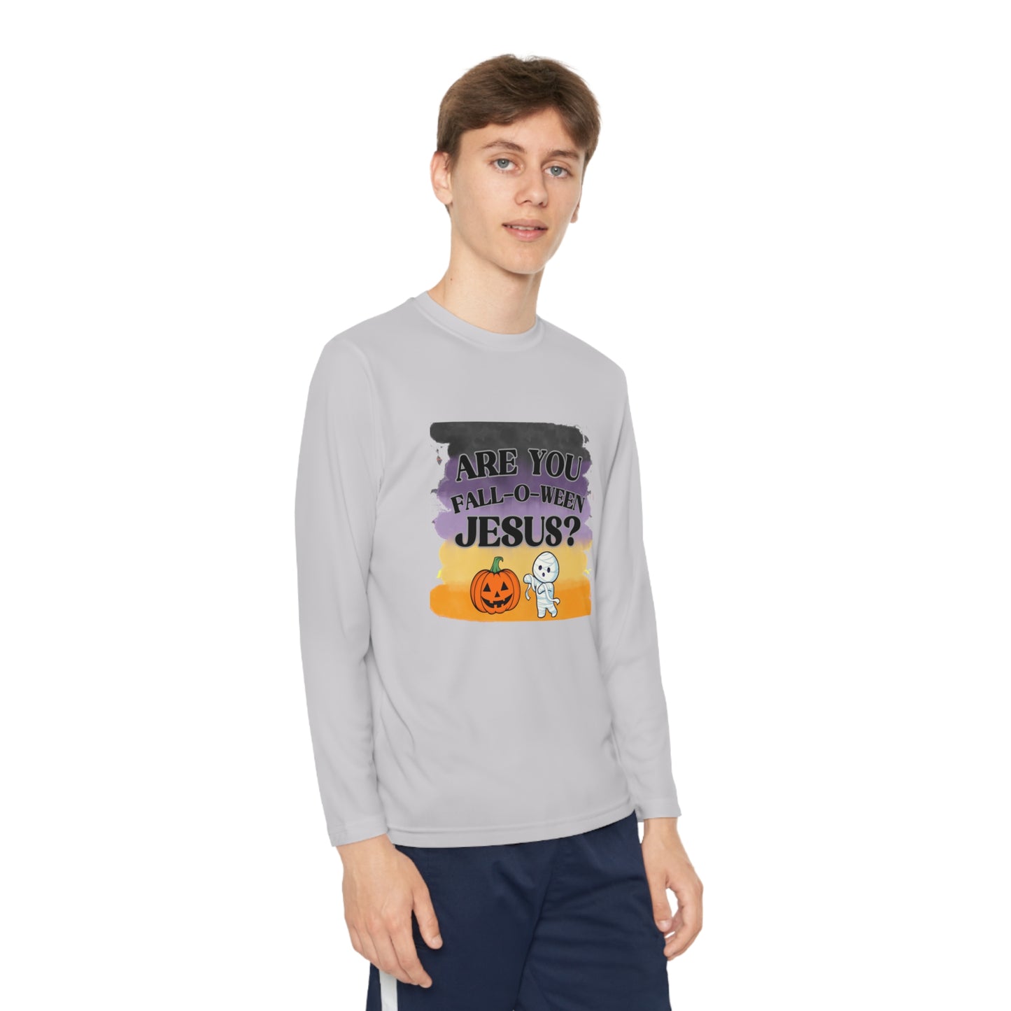 Fall-O-Ween Kids Unisex Long Sleeve Tshirt - Sweet Baby Jeez Teez