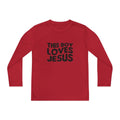 This Boy Loves Jesus Youth Long Sleeve Tshirt