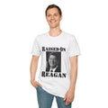 Raised on Reagan Men's Tshirt (Black Logo) - Sweet Baby Jeez Teez