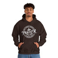 Pastor Men's Hooded Sweatshirt (White Logo) - Sweet Baby Jeez Teez