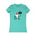 I Saw That Women's Fitted Tshirt (Cartoon Logo) - Sweet Baby Jeez Teez