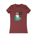 I Saw That Women's Fitted Tshirt (Cartoon Logo) - Sweet Baby Jeez Teez