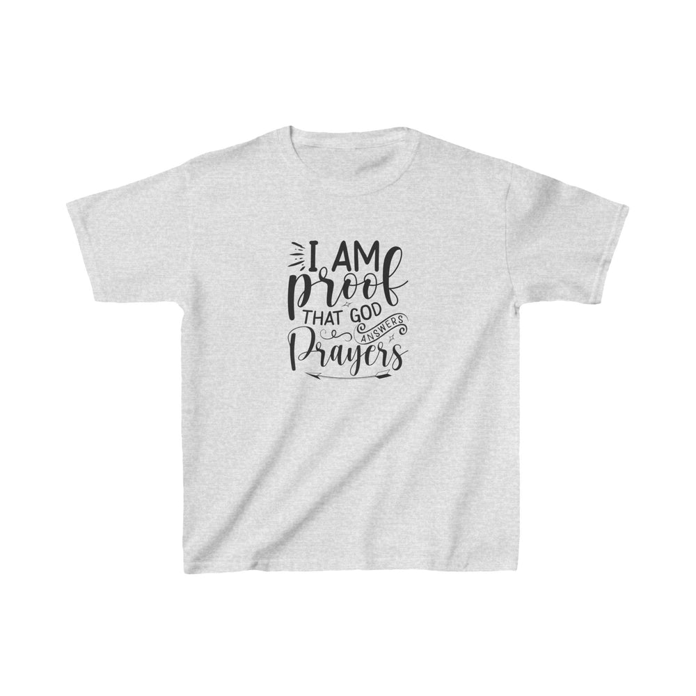 I Am Proof Kid's Unisex Tshirt (Black Logo)