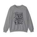 Sweet Tea and Jesus Women's Relaxed Sweatshirt (Black Logo)