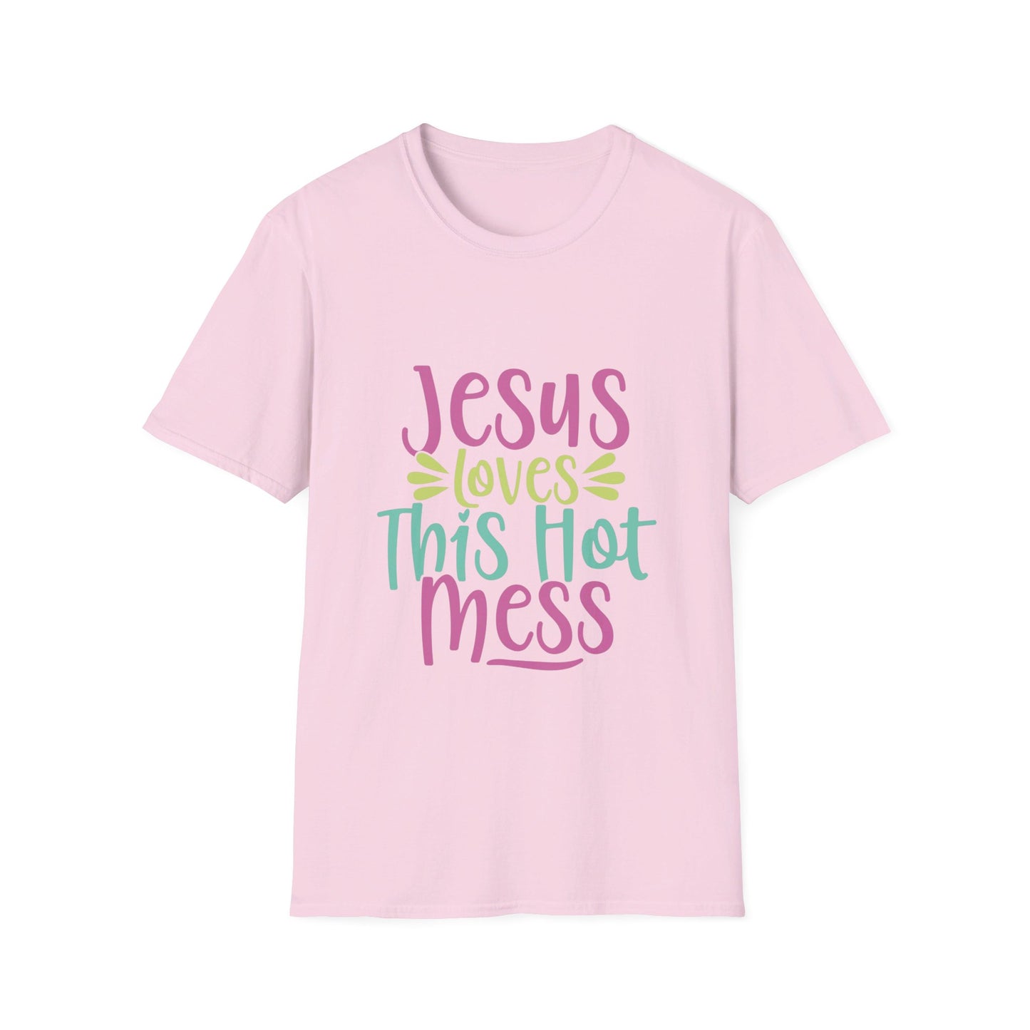 Hot Mess Womens Relaxed Tshirt (Multi Logo) - Sweet Baby Jeez Teez