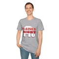 Raised Right Men's Tshirt (White Logo) - Sweet Baby Jeez Teez