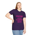 Trump/Vance Women's Relaxed/Plus Tshirt (Hot Pink Logo) - Sweet Baby Jeez Teez