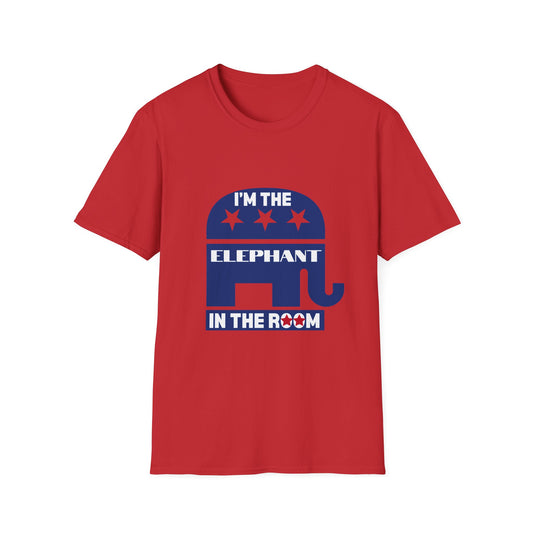 Elephant in the Room Men's Tshirt (Red)