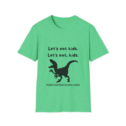 Lets Eat Kids Mens Tshirt (Black Logo)